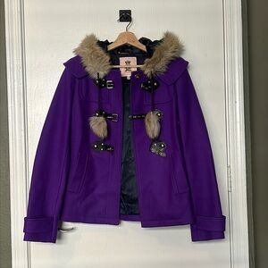 Juicy couture iris fur lined coat
